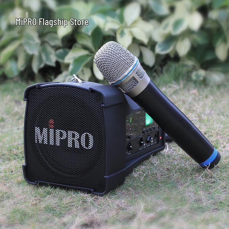 Портативная PA-система MIPRO MA-100SBII с ручным микрофоном и стойкой (Китайская версия)