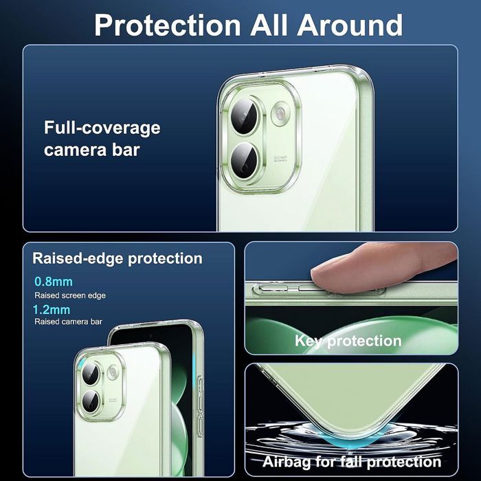 Coque pour Xiaomi Redmi Note 17 Pro Max 5G, Silicone Transparent Anti-Rayures - 2 Verres Trempés