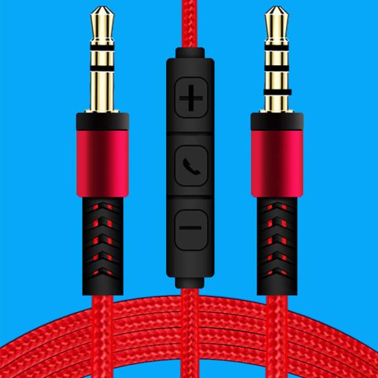 3.5mm Jack Male Audio Cable 1.2m to Male Aux Cable Volume Control