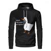 Мир никогда не был вариантом. Толстовки с капюшоном для мужчин Goose. Модные повседневные зеленые толстовки с изображением животных для мальчиков и девочек. Забавный пуловер с капюшоном.