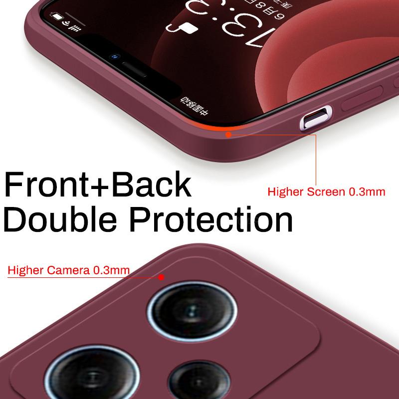 Чехол Redmi Note 12 Pro Plus Turbo, квадратный жидкий силиконовый мягкий чехол для Xiaomi Redmi Note 12 Note12 Pro Plus Turbo 5G, чехол для телефона