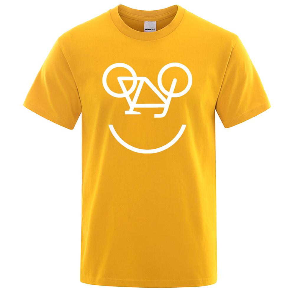 Велосипедный обратный буквенный забавный принт мужские и женские футболки модные удобные топы с обычным рукавом короткие рукава футболки большого размера