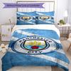 Manchester City F.C Printed Pattern Duvet Cover Set – includes 1 duvet cover and 2 matching pillowcases Bedroom decor Christmas gifts