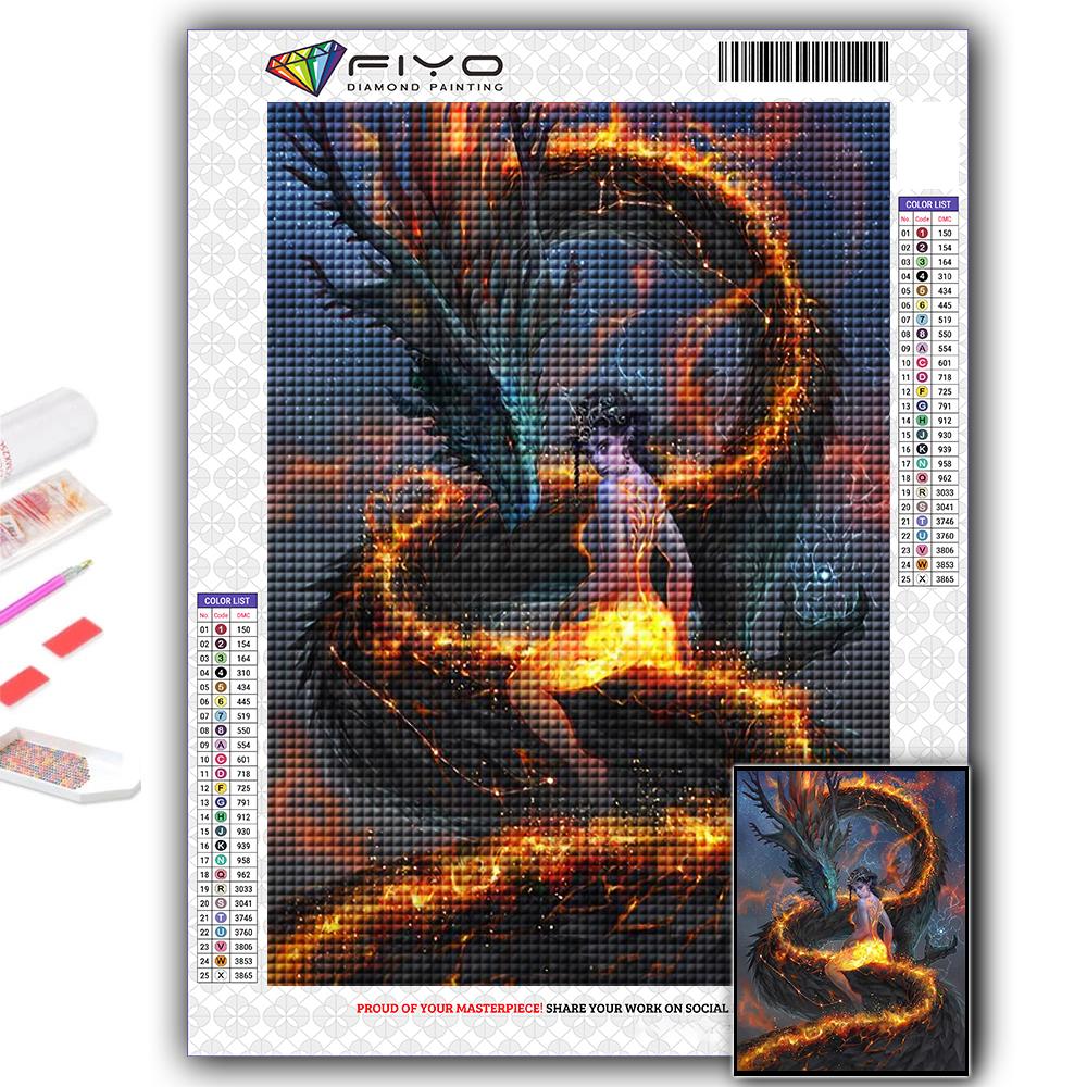 5D DIY китайский дракон вышивка крестом стразы Алмазный рисунок вышивка мозаика домашний декор