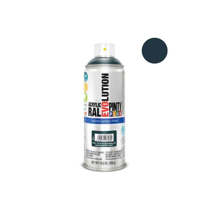 Peinture En Aérosol Pintyplus Evolution Water-based 520cc Ral 7016 Gris Anthracite