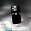 Классический Злой Зонт крутой дизайн узора Чехол для телефона для iPhone 17 16 15 14 13 12 Pro Max Овечья кожа Серебристый край Защитный чехол