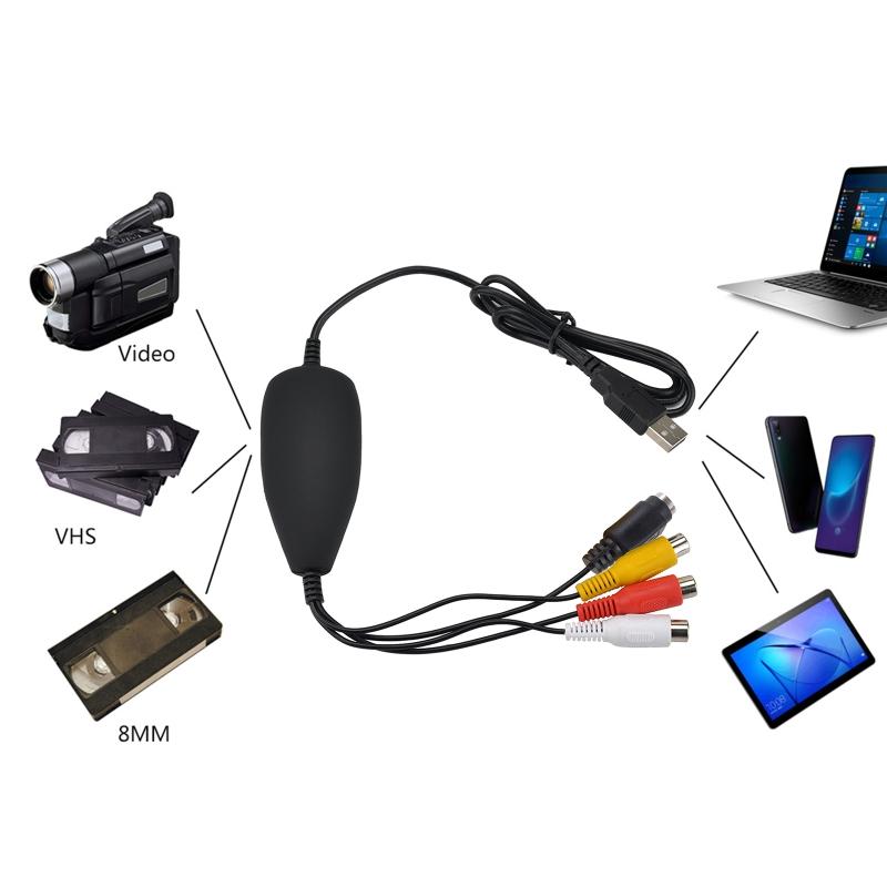 Ezcap172 USB Video Grabber Capture Converter Adapter VHS Video Recorder DVD Camcorder for  10