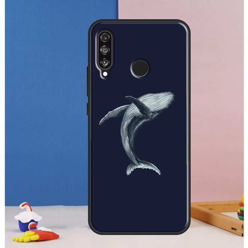 Чехол с китом, рыбой, волной, морем для Huawei Nova Y73 Y72 Y70 Y90 Y60 Y61 Y91 12s 12i 11i 8i 9 10 SE P30 P40 Lite P60 Pro