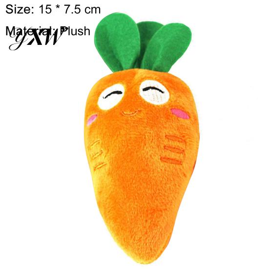 Home Squeaker Doll Pet Bright-colored Elastic Plush Toy for Chew
