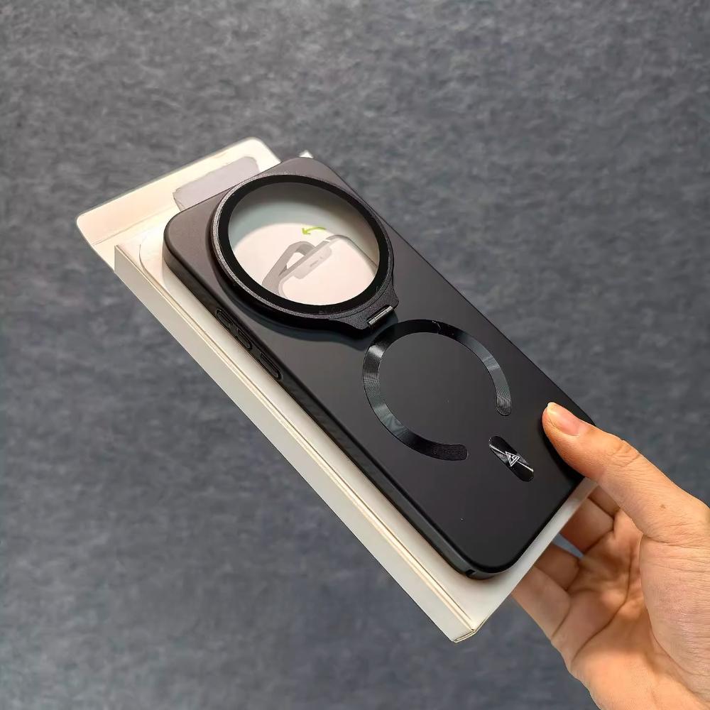 Для Xiaomi 17 Ultra Чехол Жесткий Модный Магнитный Держатель для Линзы Защита от Падения Чехол-бампер для Xiaomi 17 Ultra Ударопрочный