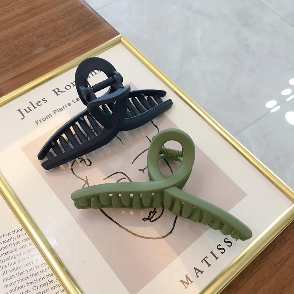 Cross Make Up Acrylic Fashion Women Cross Hair Claws Frosted Crab Clips Hair Accessories Hair Clips