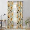 Flowers Leaves Vintage Window Curtains for Living Room Luxury Bedroom Curtain Kitchen Blinds Drapes Curtains