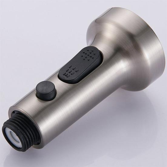 Сменная распылительная головка с выдвижным механизмом, нержавеющая, универсальная, простая установка, 3-функциональный смеситель для раковины, насадка для распылительной головки, кухонный инструмент