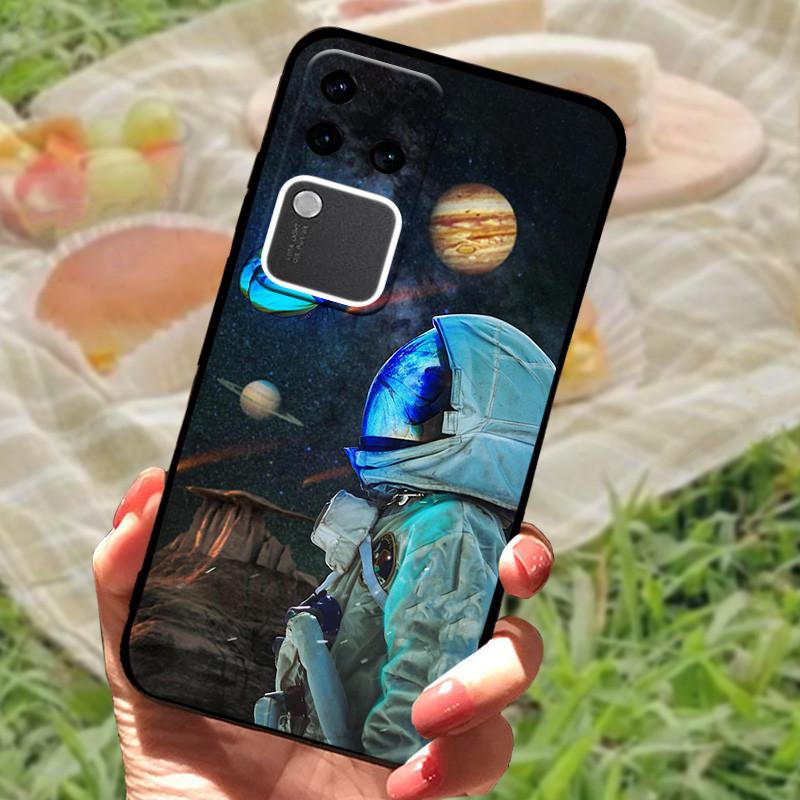 Чехол для Vivo V30 Pro Чехол для Vivo V30 Lite Ударопрочный Силиконовый Мягкий Мраморный Черный Бампер Funda Coque для Vivo V30 V2318 Оболочка Телефона