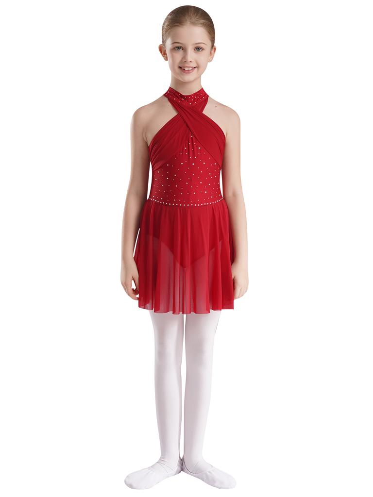 Девочки Лирический Танец Купальник Выступление Фигурное Катание Соревнование Катание На Роликах Гимнастика Платья Дети Балерина Костюм