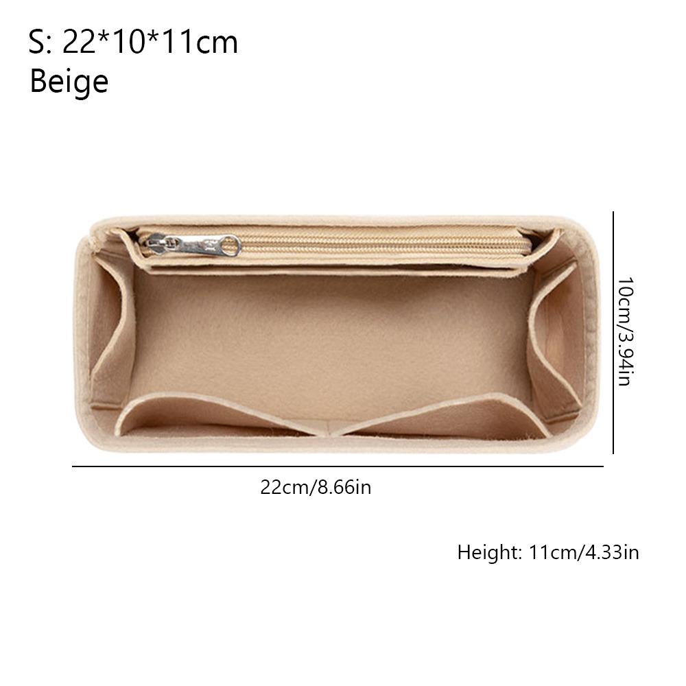 Фетровая сумка-вставка для сумочки, большая вместимость, много карманов, внутренняя сумка, организация хранения, портативный вкладыш для кошелька для Loewe Puzzle