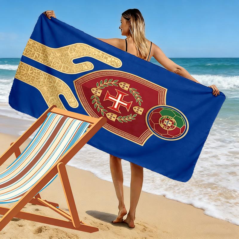 Portuguese Football Heritage beach towel Outdoor camping beach quick-drying swim towel swim seaside Travel and vacation towels Fashion