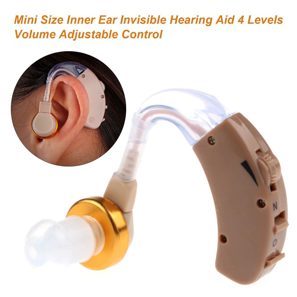 Mini Size Inner Ear Invisible Hearing A-id 4 Levels Volume Adjustable Control Hearing Aids Ear Sound Amplifier Audiophone for the Old