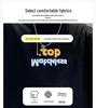 Boys' Trendy Cool Hat Print Short Sleeve Loose Top for Summer 2026 - Medium & Large Sizes