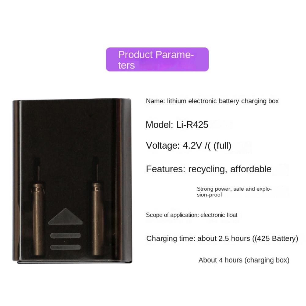 Аксессуары для ночной рыбалки USB-зарядное устройство CR425 CR322 Электронные поплавки Батарейки для морской рыбалки