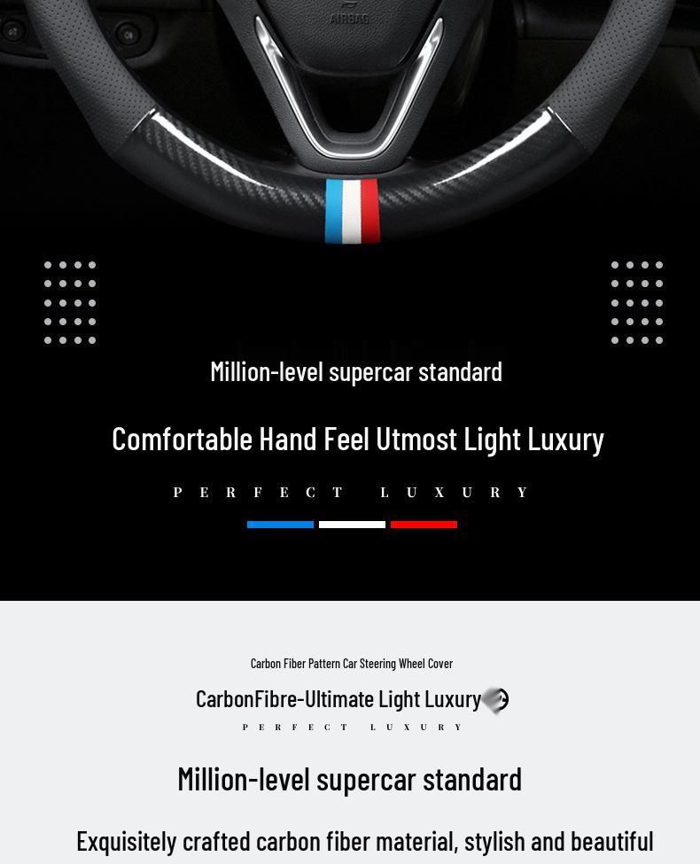 Cartoon Steering Wheel Cover for Buick Regal, Excelle, LaCrosse, Verano, Encore, Envision