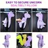 Cute Cartoon Car Seat Belt Shoulder Protector & Travel Pillow Set - Fit, Comfort Head, Neck & Shoulder Support