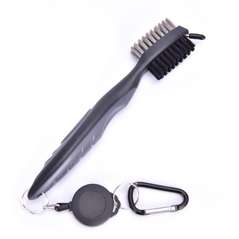 Щетка для гольф-клуба Щетка для чистки канавок Двусторонняя Кит для чистки мячей для гольф-паттера и клина