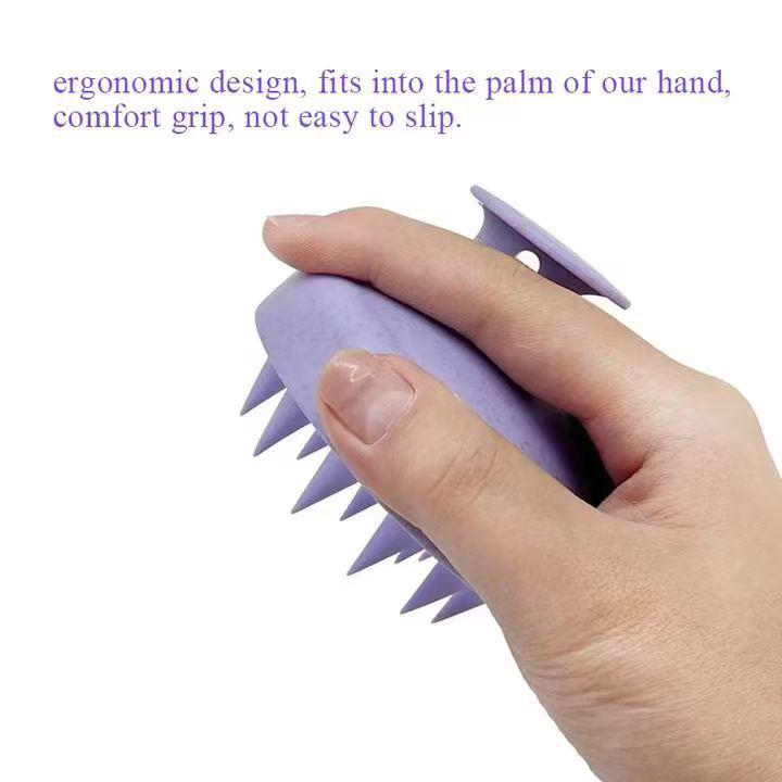 Wheat Straw Silicone Anti-static Scalp Massage Shampoo Brush