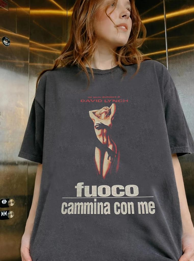 Twin Peaks Fire Walk With Me Laura Palmer Graphic Tee Cotton Unisexs Unisexs Tshirt Summer Streetwear