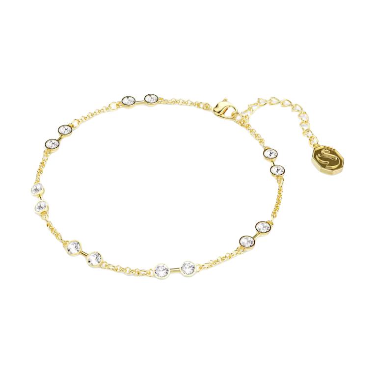 Swarovski Faux Crystal Bracelets Unisex Gold 5734677
