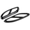 Set of 2 Black Exhaust Pipe Cover Trims for GLC C C207 Coupe Mercedes-Benz E-Class 2014-2017 (Black)