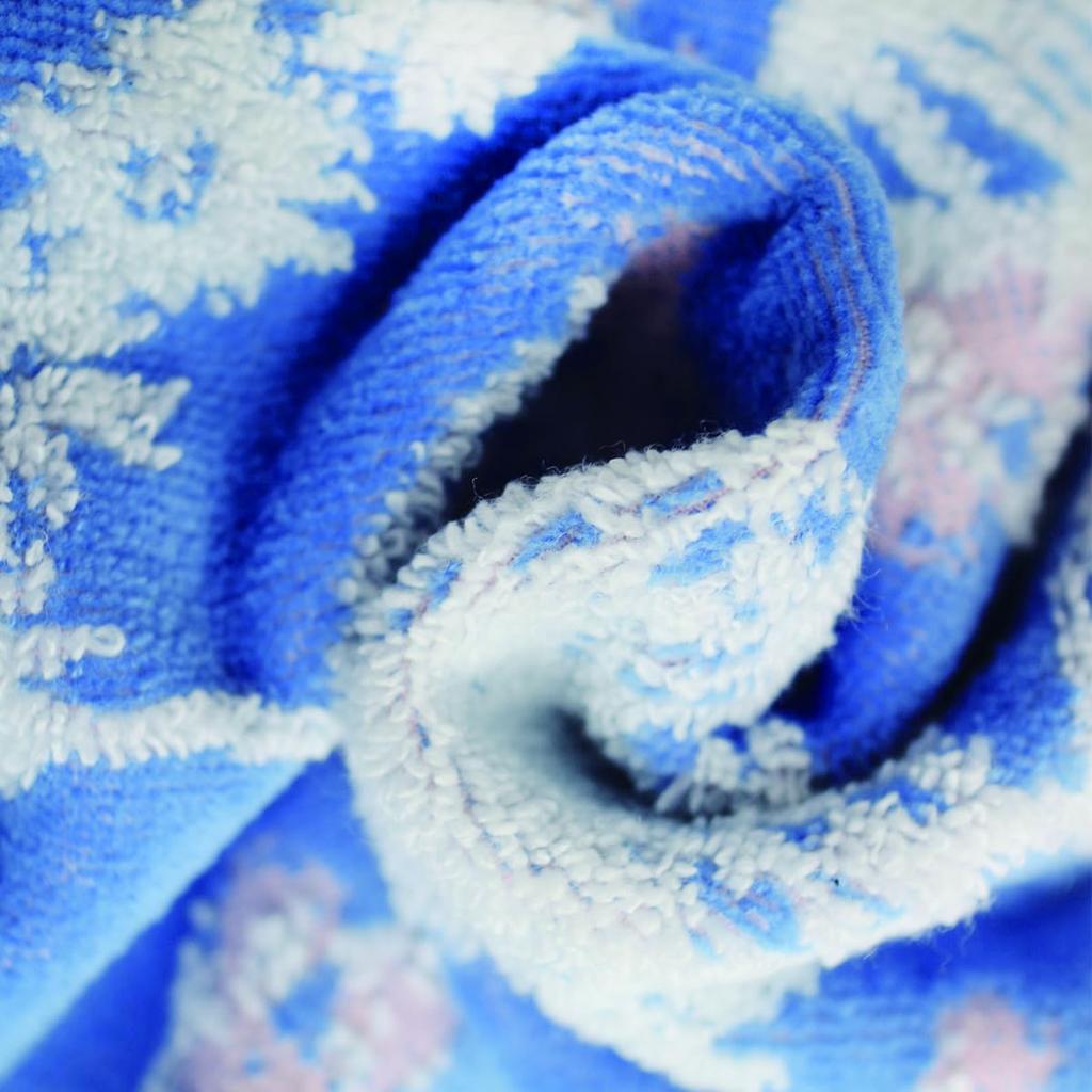 Marushin Mini Bath Peter Rabbit Blue Antibacterial and 5605012400 Towel, Blooming, No-Twist Yarn, Deodorizing,