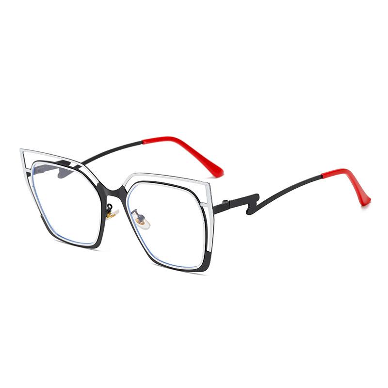 Blue Light Blocking Glasses Women Oversized Cat Eye Glasses Frame for Women with Non-prescription Lens Compuer Eyeglasses Frames
