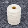 1-3mm Natural Craft Macramé Cotton String Artisan Thread Twisted Cord Beige