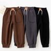 Children's Thicken Pants Autumn Winter Trousers for Kids Thickened Warm Casual Boys Sports Pants Girls Velvet Sweatpants