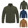 Men's Fashionable Casual Standing Collar Fleece Jacket, Warm Mountaineering Jacket, Fleece Jacket