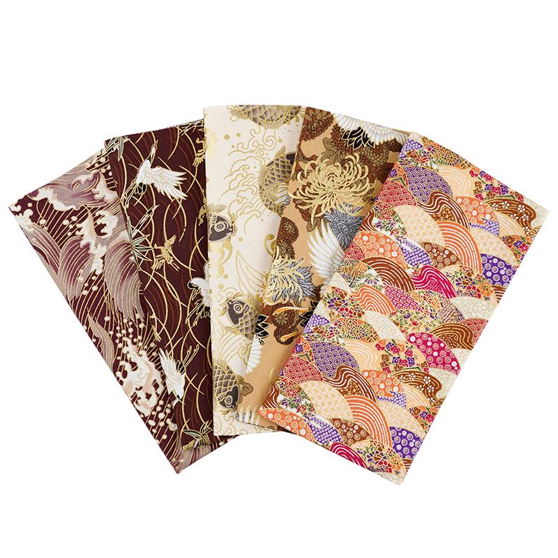 5 шт. швейные принадлежности для самостоятельного шитья аксессуары ручной работы пэчворк материал цветочный узор ткань
