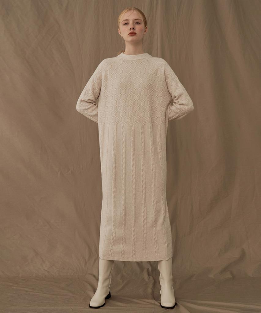 Базукала Диа Кабель Длинный Вязаный Комбинезон (3Colors)