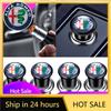 Car Stickers For Alfa Romeo Car Portable Cigarette Lighter Auto Badge Cigar Lighter Adapter For Alfa Romeo 159 Giulietta Giulia 