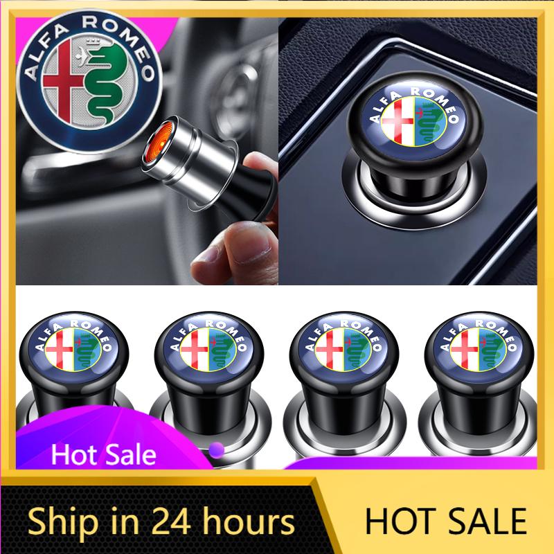 Car Stickers For Alfa Romeo Car Portable Cigarette Lighter Auto Badge Cigar Lighter Adapter For Alfa Romeo 159 Giulietta Giulia 
