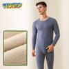 Мужские высококачественные осенне-зимние футболки с длинным рукавом + брюки 2 шт. Нижнее белье Пижамы Комплекты термобелья Одежда Костюмы