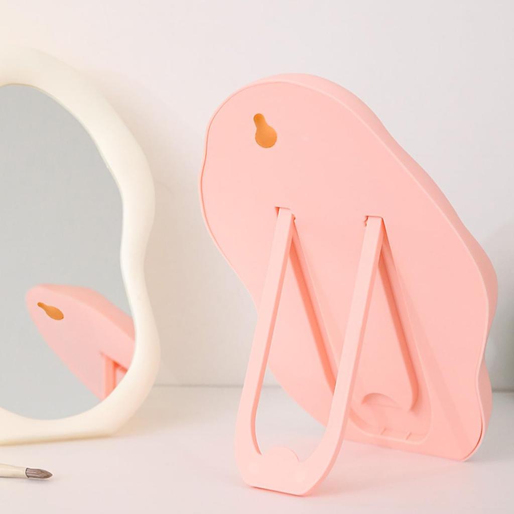 Wave Cute Vanity Stylish Makeup Interior Decor for Cute Makeup [Queen-b] Mirror, Mirror, Tabletop, Stand, Mirror, Girls, Desk, Cosmetics, Beauty,