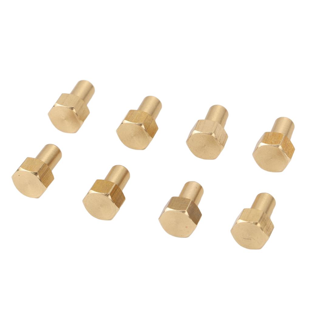 8Pcs 1/24 RC Hex Nut Brass Wear Resistant RC Wheel Lock Nut Replacement for Axial SCX24 8mm /