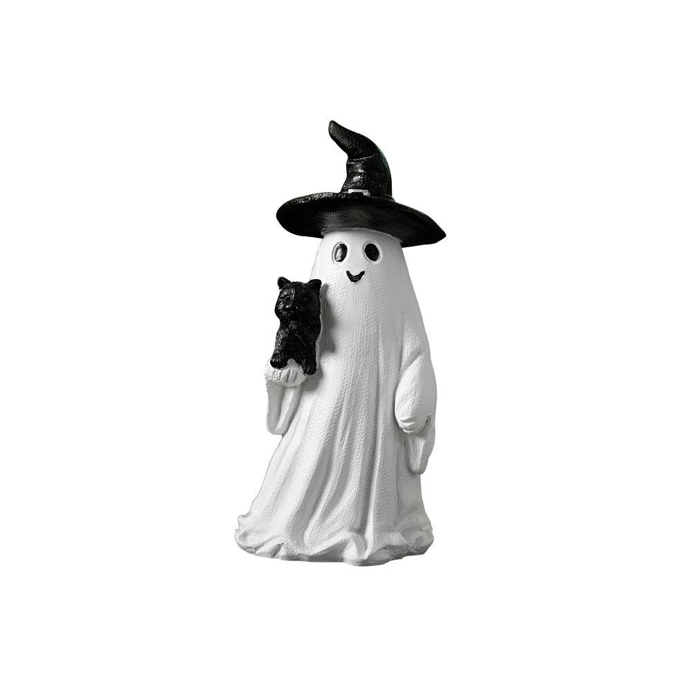 Crafts Resin Ghost Pumpkin Figurine Cute Cartoon Small Sculpture Creative Desktop Ornament Haunted House