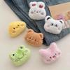 Cartoon Soft Animal Keychain Cute Plush Bear Keyring For Women Rabbit Frog Doll Keychain Backpack Pendant Ornaments Girls Gift