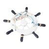 Fishing Net Home Decoration Crafts Wall Decor Wooden Boat Ship Steering Wheel Hanging Decoration
