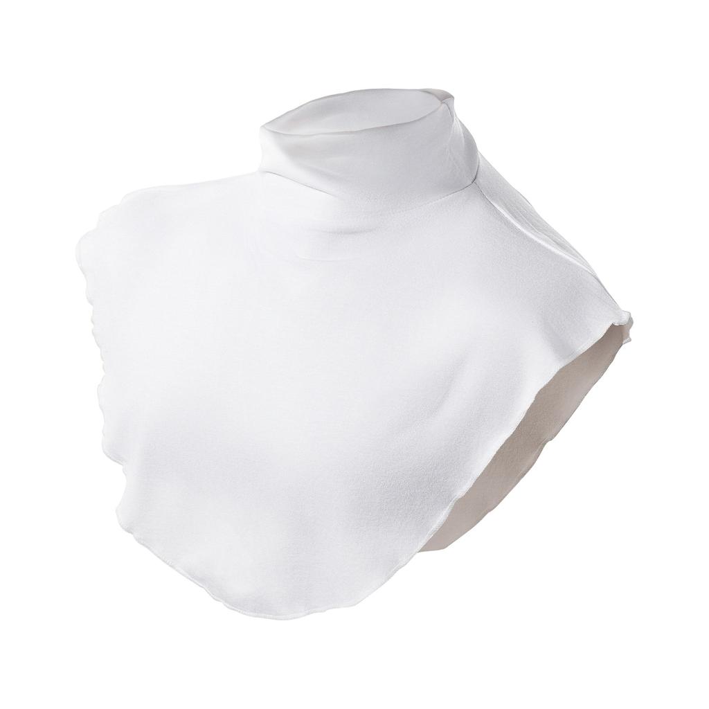 Women Muslim Modal Fake False Collar Islamic Hijab Extensions Turtleneck High Neck Cover Warmer Half Tops Hijab Scarf Crop Wrap