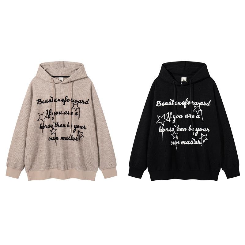 Unisex Casual Hoodie Long Sleeve Loose Sweatshirt Men Women Daily Wear Pullover Hooded Top