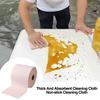 1 Roll Kitchen Dishcloth Oil-proof Super Absorbent Microfiber Reusable Thickened Soft Cuttable Washable Tableware Cleaning Cloth Rag