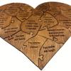 20 Reasons Wooden Love Puzzle Why I Love You Valentine's Day Memorial Gift  Mother's Day Gift